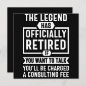 伝説は公式に存在している退職した セーブザデート (正面/裏面)