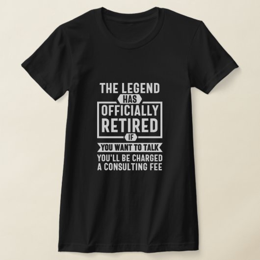 伝説は公式に存在している退職した Tシャツ (レイダウン)