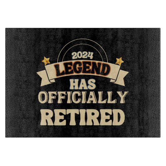 伝説は公式に存在す退職したる カッティングボード (正面)