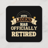 伝説は公式に存在す退職したる スクエア名刺 (正面)