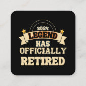 伝説は公式に存在す退職したる スクエア名刺 (裏面)