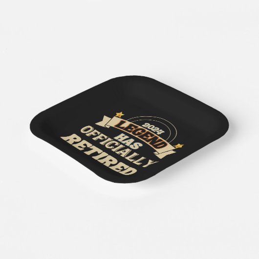 伝説は公式に存在す退職したる ペーパープレート (傾斜あり)