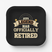 伝説は公式に存在す退職したる ペーパープレート (正面)