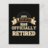 伝説は公式に存在す退職したる ポストカード (正面)