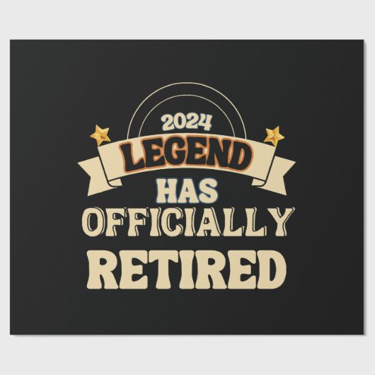 伝説は公式に存在す退職したる ラッピングペーパー (フラット)