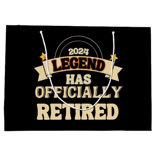 伝説は公式に存在す退職したる ラージペーパーバッグ (裏面)