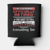 伝説は公式に引退し退職したていおもしろいる 缶クーラー (正面)