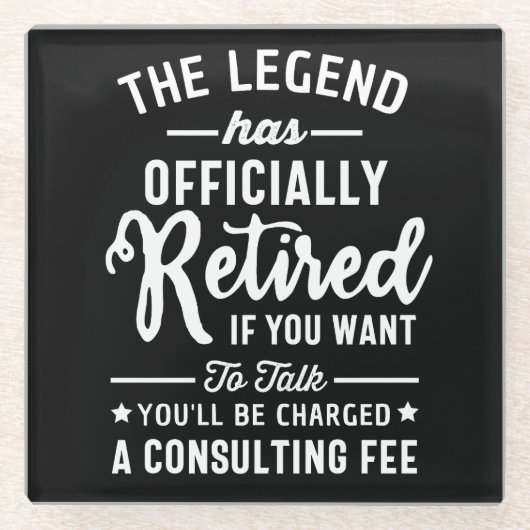 伝説は君の望退職したみもしだ ガラスコースター (正面)