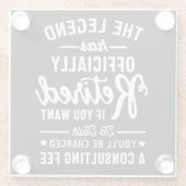 伝説は君の望退職したみもしだ ガラスコースター (裏面)