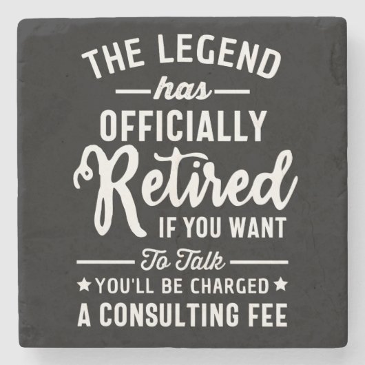 伝説は君の望退職したみもしだ ストーンコースター (正面)