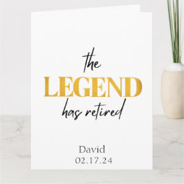 伝説は引退した、黒と金 カード