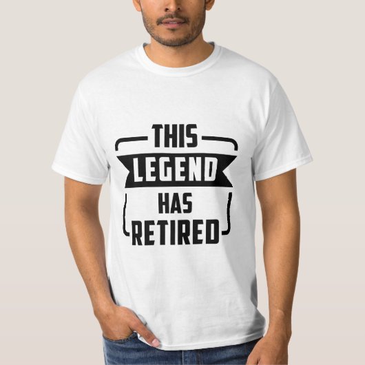伝説は引退しました Tシャツ (正面)