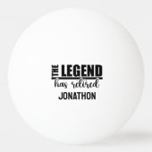 伝説は引退退職したした 卓球ボール (正面)