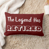 伝説は森退職したが暗い赤と白 ランバークッション (ブランケット)