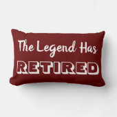 伝説は森退職したが暗い赤と白 ランバークッション (正面)
