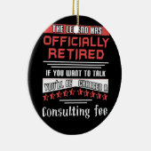 伝説は正式なコンサルテ退職したィング料 セラミックオーナメント (右)