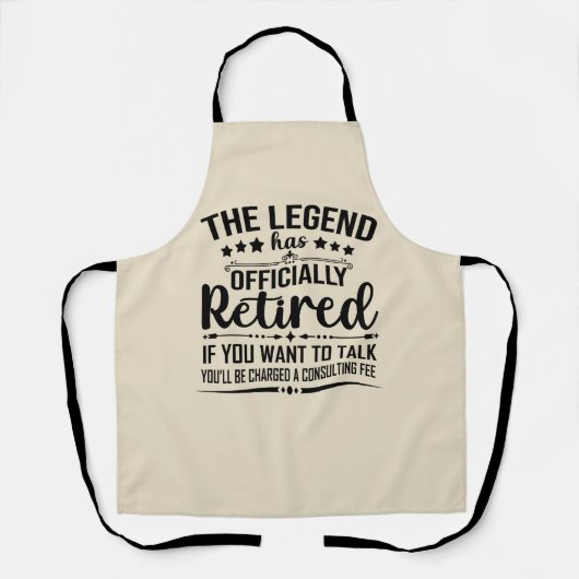伝説は正式に引退退職したを果たした エプロン (正面)