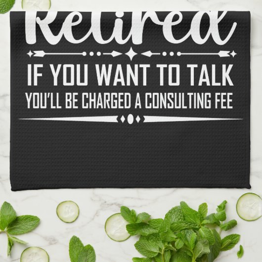 伝説は正式に引退退職したを果たした キッチンタオル (折り畳み)