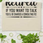 伝説は正式に引退退職したを果たした キッチンタオル (折り畳み)