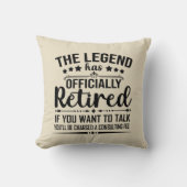伝説は正式に引退退職したを果たした クッション (正面)