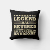 伝説は正式に引退退職したを果たした クッション (正面)