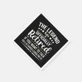 伝説は正式に引退退職したを果たした スタンダードカクテルナプキン (角)