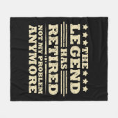 伝説は正式に引退退職したを果たした フリースブランケット (正面(横))