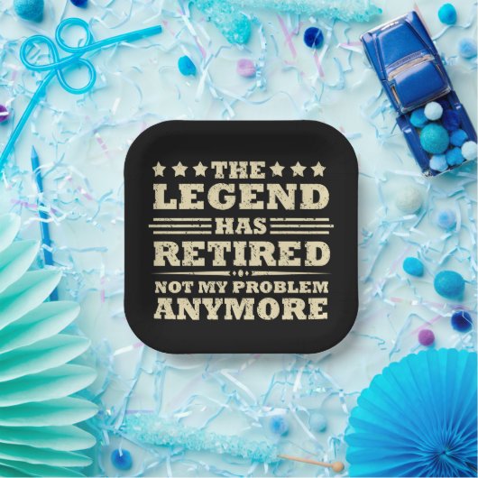 伝説は正式に引退退職したを果たした ペーパープレート (パーティー)