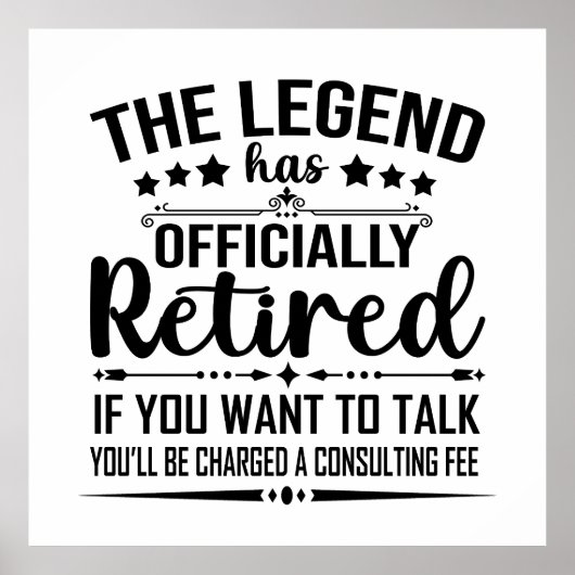 伝説は正式に引退退職したを果たした ポスター (正面)