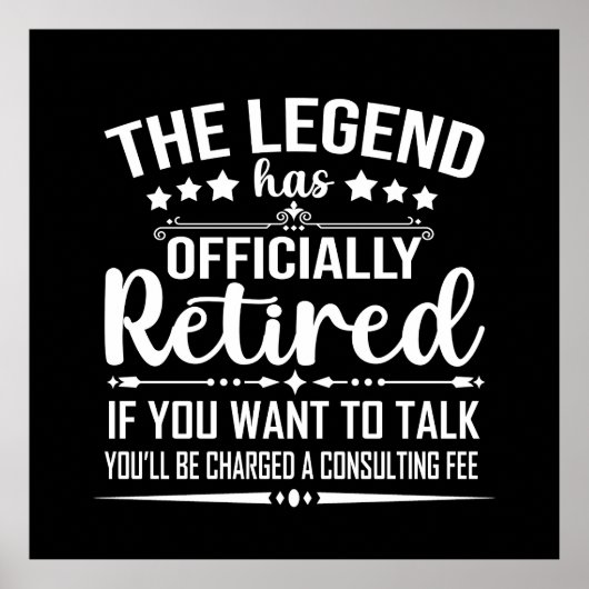 伝説は正式に引退退職したを果たした ポスター (正面)