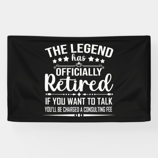 伝説は正式に引退退職したを果たした 横断幕 (横)