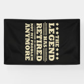 伝説は正式に引退退職したを果たした 横断幕 (横)