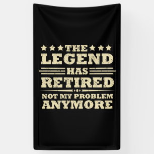 伝説は正式に引退退職したを果たした 横断幕