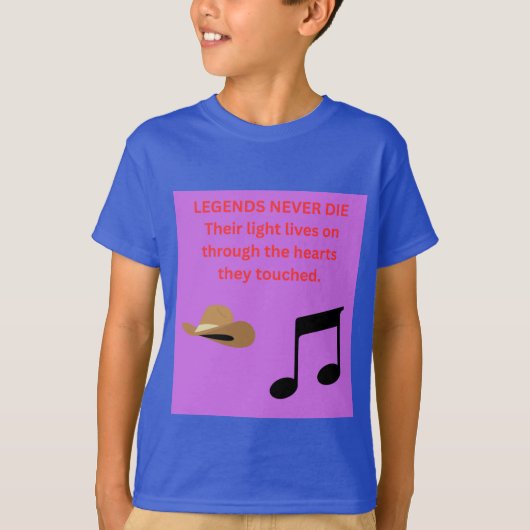 伝説は死なない Tシャツ (正面)