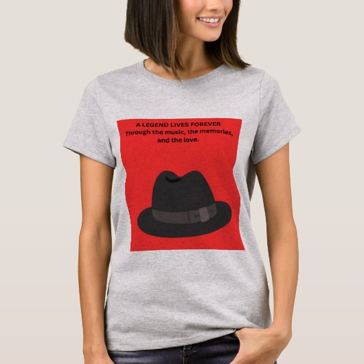伝説は永遠に生き続ける Tシャツ (正面)