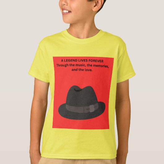 伝説は永遠に生き続ける Tシャツ (正面)