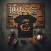 伝説は永遠に - スポーツバイク オートバイ ライダー Tシャツ