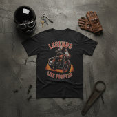 伝説は永遠に - スポーツバイク オートバイ ライダー Tシャツ