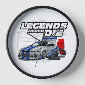 伝説は決して死なない！ 壁時計 (正面)