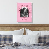 伝説は決して死なない – 白い蓮 キャンバスプリント (インサイチュ (寝室))