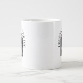 伝説は決して死なない – 白い蓮 ジャンボコーヒーマグカップ (正面)