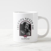 伝説は決して死なない – 白い蓮 ジャンボコーヒーマグカップ (右)