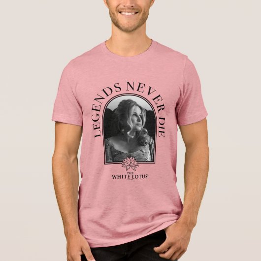 伝説は決して死なない – 白い蓮 トライブレンドＴシャツ (正面)