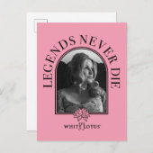 伝説は決して死なない – 白い蓮 ポストカード (正面/裏面)