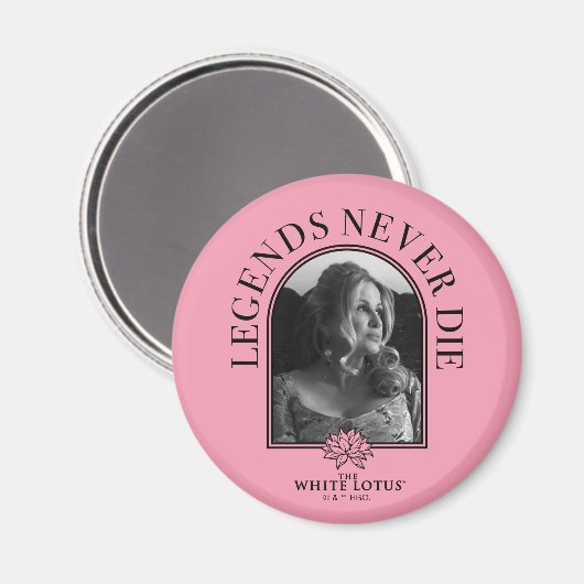 伝説は決して死なない – 白い蓮 マグネット (正面/裏面)