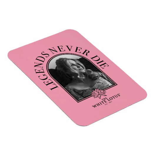 伝説は決して死なない – 白い蓮 マグネット (右側)