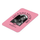 伝説は決して死なない – 白い蓮 マグネット (左側)