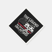 伝説は消防退職した者だ スタンダードカクテルナプキン (角)