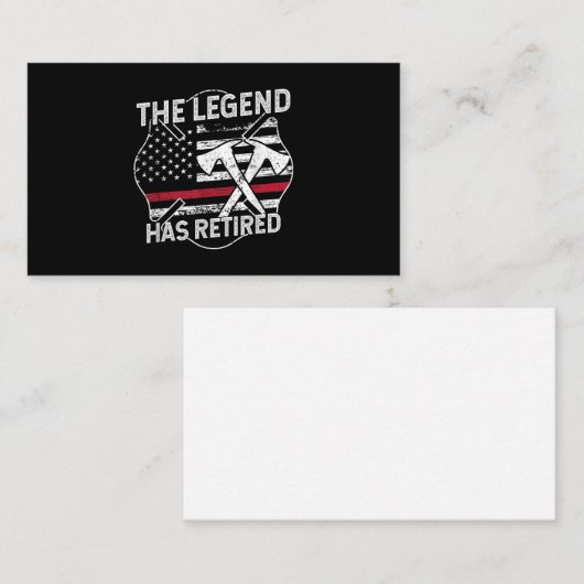 伝説は消防退職した者だ ノートカード (正面/裏面)