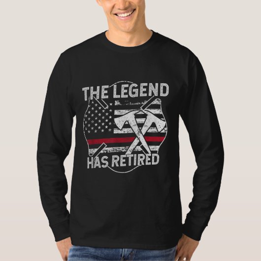 伝説は消防退職した者だ Tシャツ (正面)
